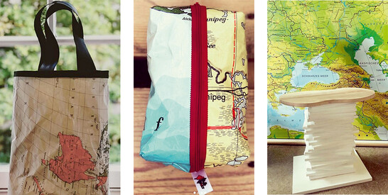 Tasche, Mäppchen und Beistellstisch