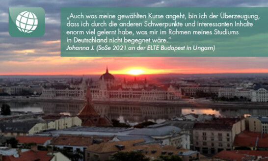 SoSe 2021 an der ELTE Budapest in Ungarn SoSe 2021 an der ELTE Budapest in Ungarn