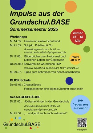 Programm der Grundschul.BASE im SoSe 2025 Programm der Grundschul.BASE im SoSe 2025