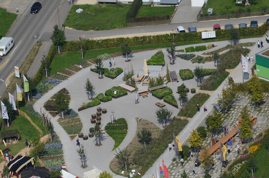 Luftaufnahme des Landesgartenschaugeländes