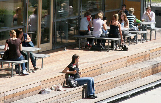 Foto Terrasse Mensa PH Schwäbisch Gmünd Foto Terrasse Mensa PH Schwäbisch Gmünd