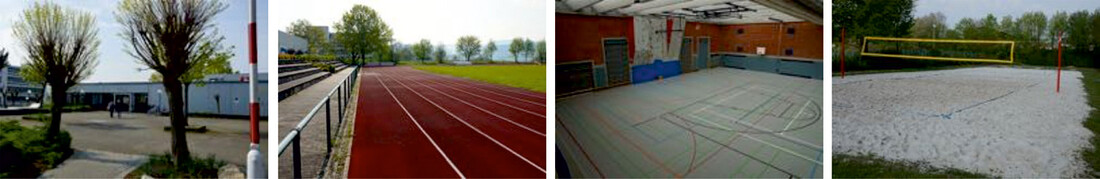 Foto Bildergalerie Sportplatz, Sporthalle, Laufbahn und Beachvolleyballfeld Bildergalerie des Faches Sport